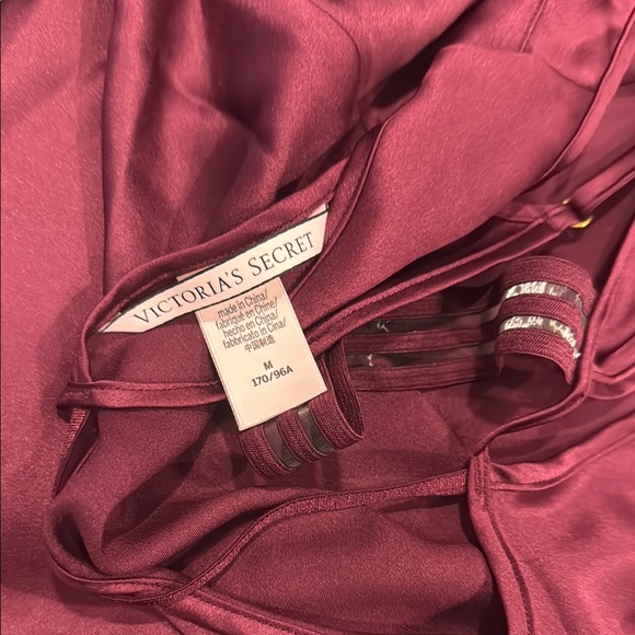 2/$10💕Victoria's Secret Deep Wine Satin Chemise - Picture 10 of 10